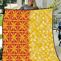 Kahili Quilt Hawaii Quilt Tropical Flower Seamless Half Style