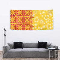 Kahili Quilt Hawaii Tapestry Tropical Flower Seamless Half Style