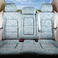Pastel Blue Kahili Quilt Hawaii Back Car Seat Cover Tropical Flower Seamless Half Style