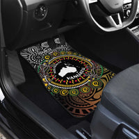 Personalised Australia And Vanuatu Car Mats Aboriginal Lizard Polynesia Ni-Van Pig Tusk LT14 - Polynesian Pride
