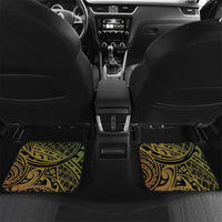 Personalised Australia And Vanuatu Car Mats Aboriginal Lizard Polynesia Ni-Van Pig Tusk LT14 Set 2pcs - Back Black - Polynesian Pride