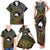 Personalised Australia And Vanuatu Family Matching Tank Maxi Dress and Hawaiian Shirt Aboriginal Lizard Polynesia Ni-Van Pig Tusk