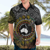 Personalised Australia And Vanuatu Hawaiian Shirt Aboriginal Lizard Polynesia Ni-Van Pig Tusk LT14 - Polynesian Pride