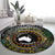 Personalised Australia And Vanuatu Round Carpet Aboriginal Lizard Polynesia Ni-Van Pig Tusk