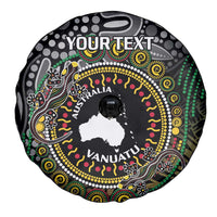 Personalised Australia And Vanuatu Spare Tire Cover Aboriginal Lizard Polynesia Ni-Van Pig Tusk LT14 - Polynesian Pride