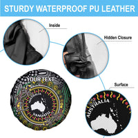 Personalised Australia And Vanuatu Spare Tire Cover Aboriginal Lizard Polynesia Ni-Van Pig Tusk LT14 - Polynesian Pride