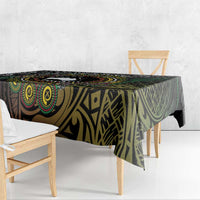 Personalised Australia And Vanuatu Tablecloth Aboriginal Lizard Polynesia Ni-Van Pig Tusk LT14 - Polynesian Pride
