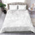 Tokelau White Sunday Bedding Set Polynesian Pattern Gardenia Thunbergia