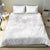 Tokelau White Sunday Bedding Set Polynesian Pattern Gardenia Thunbergia