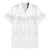 Tokelau White Sunday Family Matching Short Sleeve Bodycon Dress and Hawaiian Shirt Polynesian Pattern Gardenia Thunbergia