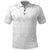 Tokelau White Sunday Polo Shirt Polynesian Pattern Gardenia Thunbergia