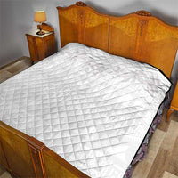 Tokelau White Sunday Quilt Polynesian Pattern Gardenia Thunbergia