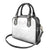 Tokelau White Sunday Shoulder Handbag Polynesian Pattern Gardenia Thunbergia