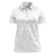 Tokelau White Sunday Women Polo Shirt Polynesian Pattern Gardenia Thunbergia