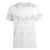 Tokelau White Sunday Women V-Neck T-Shirt Polynesian Pattern Gardenia Thunbergia