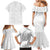 American Samoa White Sunday Family Matching Mermaid Dress and Hawaiian Shirt Lotu Tamaiti Plumeria With Samoan Pattern