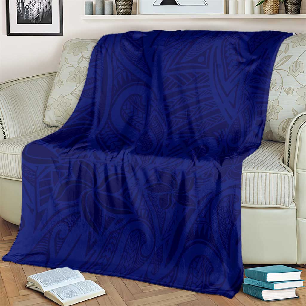 Blue Polynesia Blanket Polynesian Pattern Mix Plumeria LT14 - Polynesian Pride