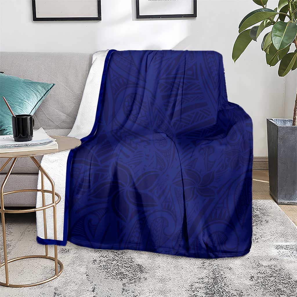 Blue Polynesia Blanket Polynesian Pattern Mix Plumeria LT14 - Polynesian Pride