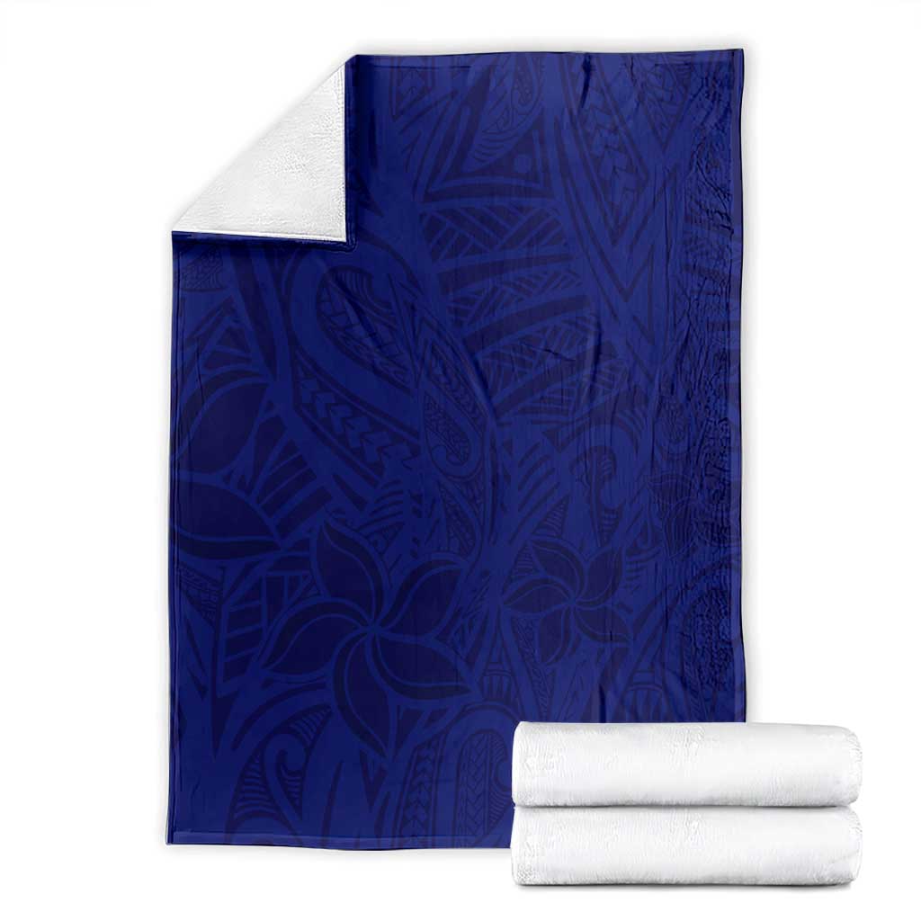 Blue Polynesia Blanket Polynesian Pattern Mix Plumeria LT14 - Polynesian Pride