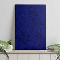 Blue Polynesia Canvas Wall Art Polynesian Pattern Mix Plumeria LT14 - Polynesian Pride