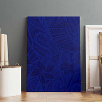 Blue Polynesia Canvas Wall Art Polynesian Pattern Mix Plumeria LT14 - Polynesian Pride