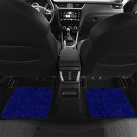 Blue Polynesia Car Mats Polynesian Pattern Mix Plumeria LT14 Set 2pcs - Back Blue - Polynesian Pride