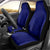 Blue Polynesia Car Seat Cover Polynesian Pattern Mix Plumeria