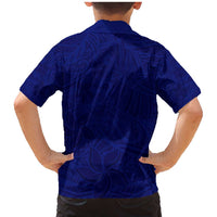 Blue Polynesia Family Matching Mermaid Dress and Hawaiian Shirt Polynesian Pattern Mix Plumeria LT14 - Polynesian Pride