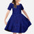 Blue Polynesia Family Matching Mermaid Dress and Hawaiian Shirt Polynesian Pattern Mix Plumeria