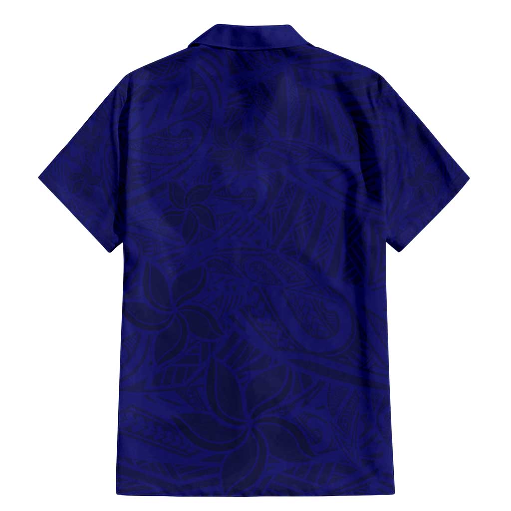 Blue Polynesia Family Matching Mermaid Dress and Hawaiian Shirt Polynesian Pattern Mix Plumeria LT14 - Polynesian Pride