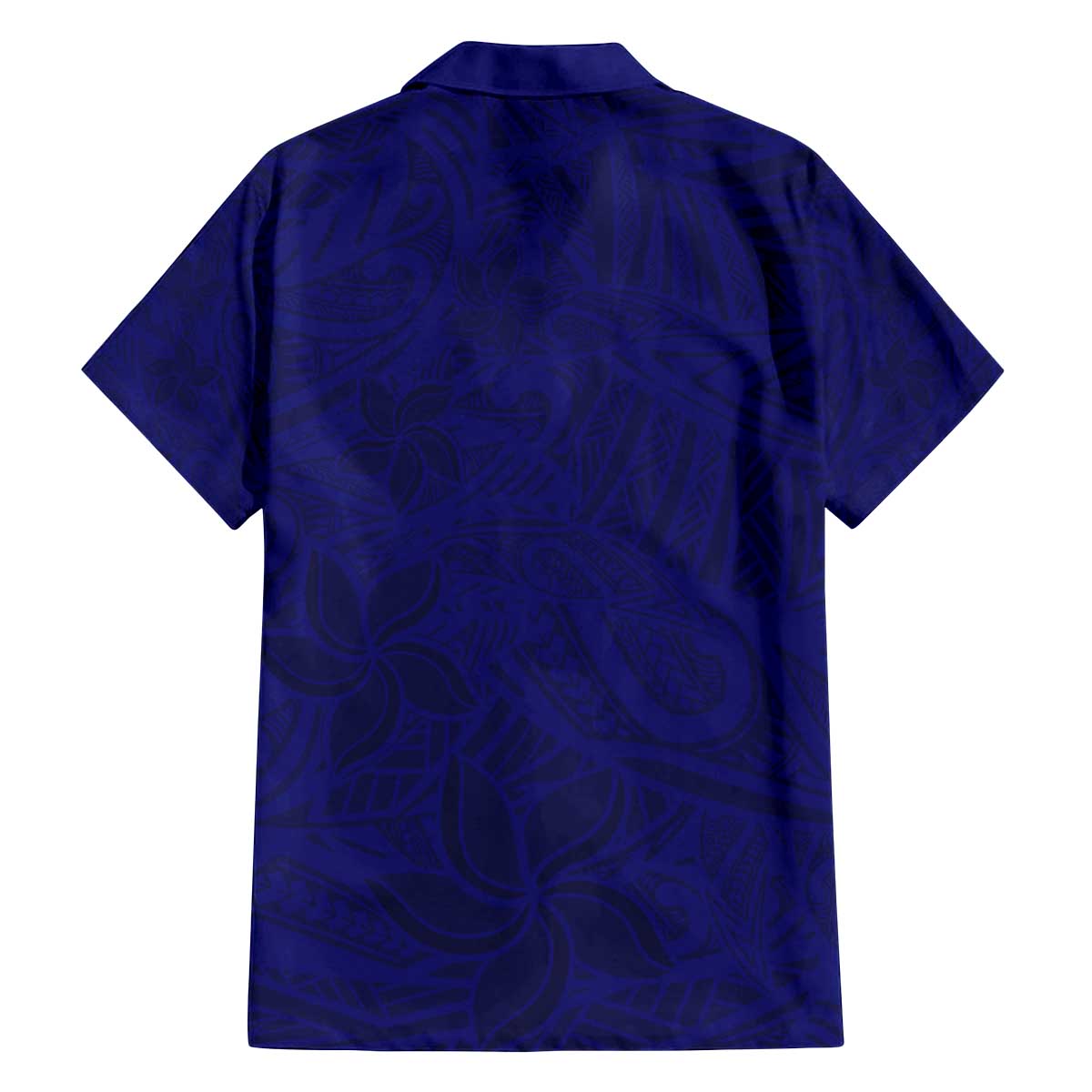 Blue Polynesia Family Matching Off Shoulder Short Dress and Hawaiian Shirt Polynesian Pattern Mix Plumeria LT14 - Polynesian Pride