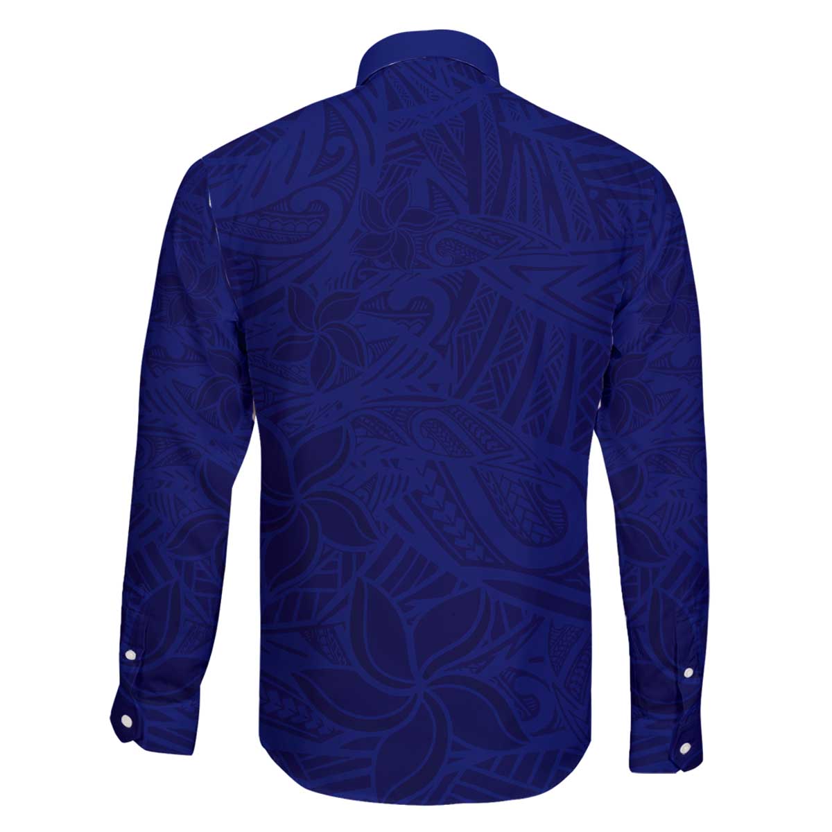 Blue Polynesia Family Matching Off Shoulder Short Dress and Hawaiian Shirt Polynesian Pattern Mix Plumeria LT14 - Polynesian Pride