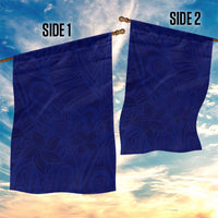 Blue Polynesia Garden Flag Polynesian Pattern Mix Plumeria LT14 - Polynesian Pride