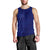 Blue Polynesia Men Tank Top Polynesian Pattern Mix Plumeria