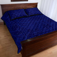Blue Polynesia Quilt Bed Set Polynesian Pattern Mix Plumeria LT14 - Polynesian Pride