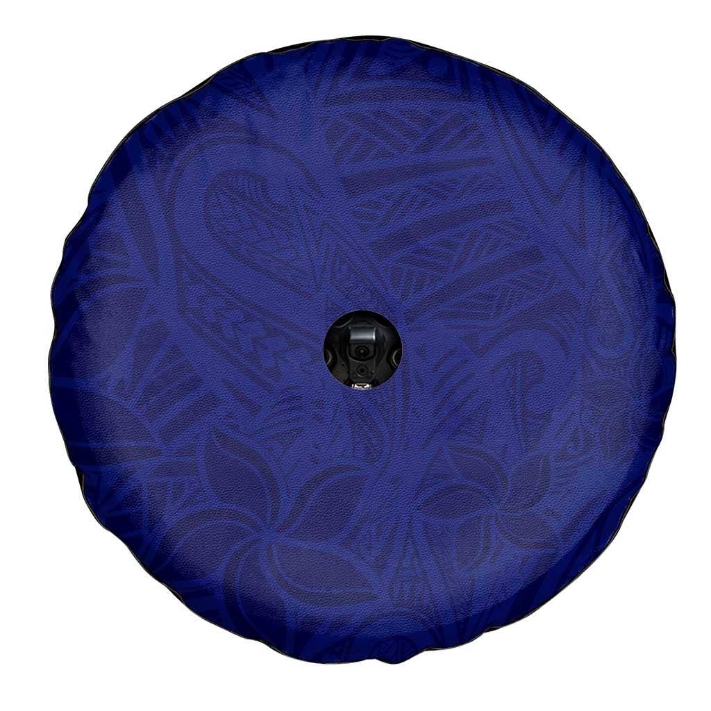 Blue Polynesia Spare Tire Cover Polynesian Pattern Mix Plumeria LT14 - Polynesian Pride