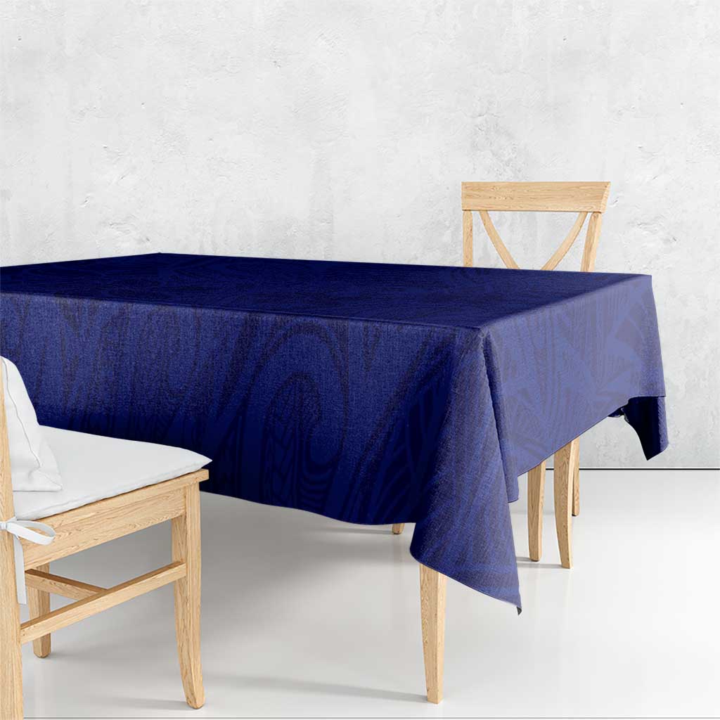 Blue Polynesia Tablecloth Polynesian Pattern Mix Plumeria LT14 - Polynesian Pride
