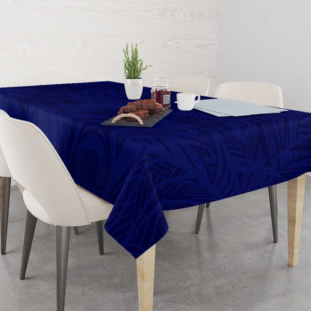 Blue Polynesia Tablecloth Polynesian Pattern Mix Plumeria LT14 - Polynesian Pride