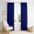 Blue Polynesia Window Curtain Polynesian Pattern Mix Plumeria