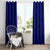 Blue Polynesia Window Curtain Polynesian Pattern Mix Plumeria