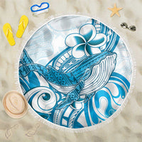 Blue Hawaii Humpback Whale Beach Blanket Polynesian Tribal Ocean Vibes LT14 One Size 150cm Blue - Polynesian Pride