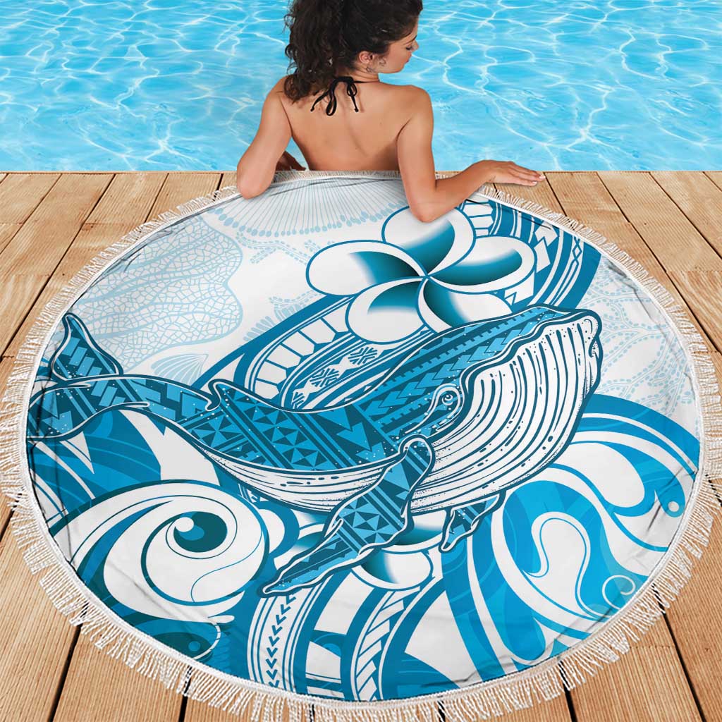Blue Hawaii Humpback Whale Beach Blanket Polynesian Tribal Ocean Vibes LT14 - Polynesian Pride