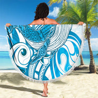 Blue Hawaii Humpback Whale Beach Blanket Polynesian Tribal Ocean Vibes LT14 - Polynesian Pride