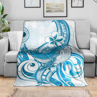 Blue Hawaii Humpback Whale Blanket Polynesian Tribal Ocean Vibes LT14 - Polynesian Pride