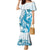 Blue Hawaii Humpback Whale Family Matching Mermaid Dress and Hawaiian Shirt Polynesian Tribal Ocean Vibes