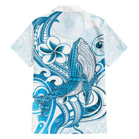 Blue Hawaii Humpback Whale Hawaiian Shirt Polynesian Tribal Ocean Vibes LT14 - Polynesian Pride