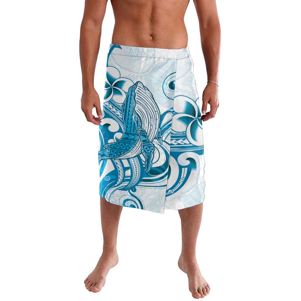 Blue Hawaii Humpback Whale Lavalava Polynesian Tribal Ocean Vibes LT14 Blue - Polynesian Pride