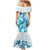 Blue Hawaii Humpback Whale Mermaid Dress Polynesian Tribal Ocean Vibes