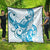 Blue Hawaii Humpback Whale Quilt Polynesian Tribal Ocean Vibes