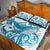 Blue Hawaii Humpback Whale Quilt Bed Set Polynesian Tribal Ocean Vibes